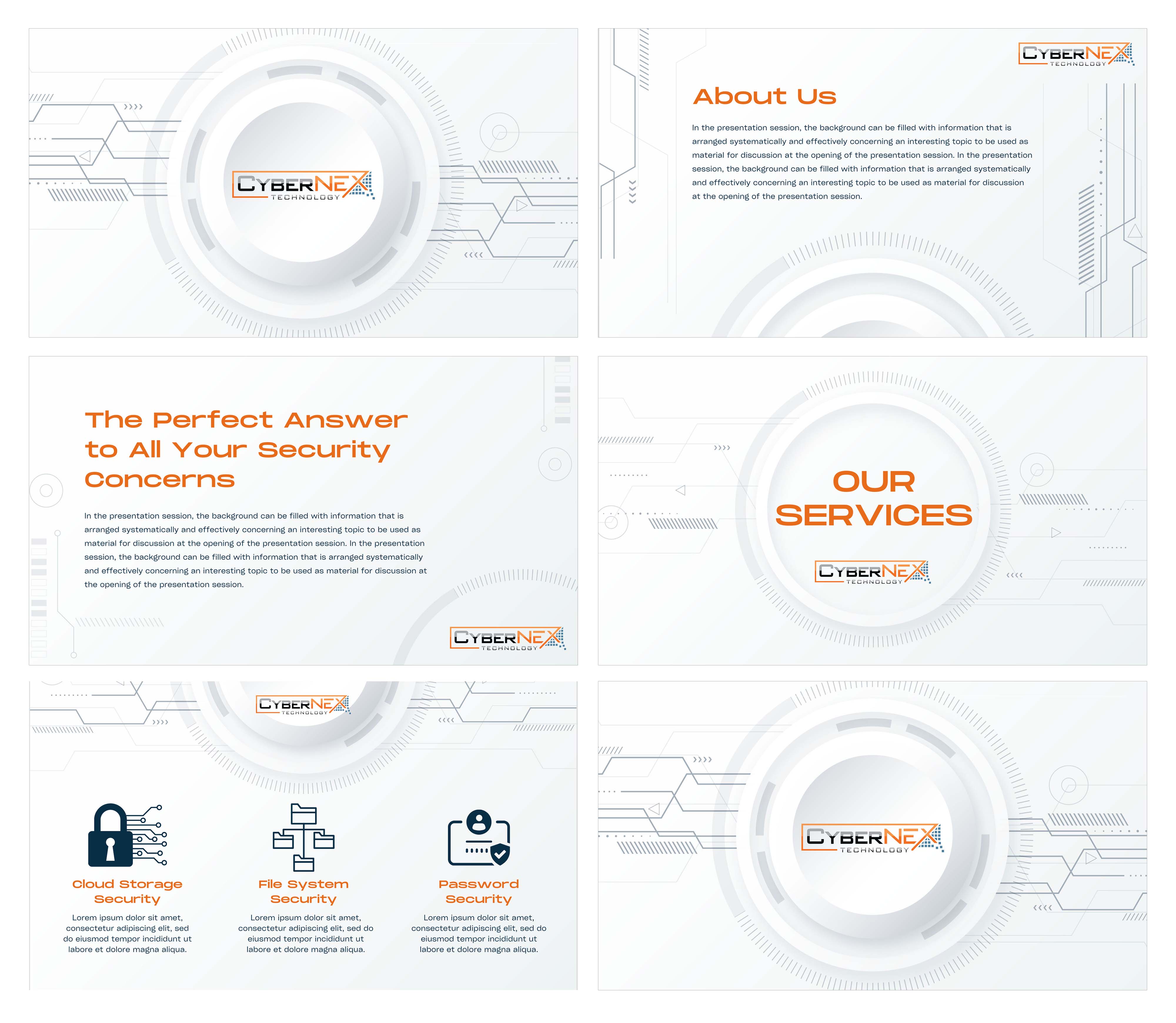 PowerPoint Design by Mary Rose Relente for CyberNEX | Design #29900007