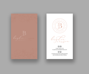 Business Card Design by Andrés Sebastián for Brydon Carson Decorating & Florals | Design #29899406