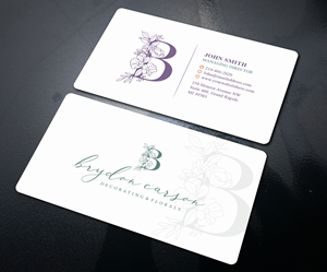Business Card Design by Sandaruwan for Brydon Carson Decorating & Florals | Design #29880570