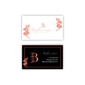 Business Card Design by Al ma'thur™ for Brydon Carson Decorating & Florals | Design: #29894040