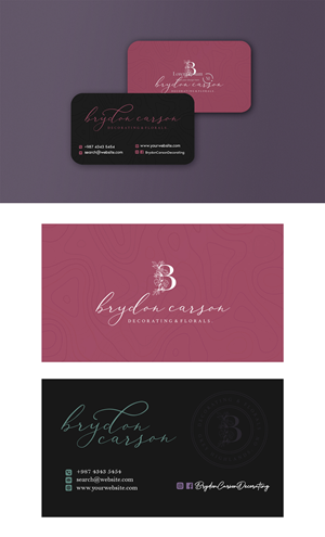 Business Card Design by ArtHive for Brydon Carson Decorating & Florals | Design: #29894530