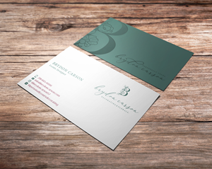 Business Card Design by Verified artistry (Design garden) for Brydon Carson Decorating & Florals | Design: #29880744