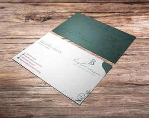 Business Card Design by Verified artistry (Design garden) for Brydon Carson Decorating & Florals | Design: #29880757