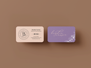 Business Card Design by JK18 for Brydon Carson Decorating & Florals | Design: #29878599