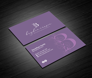 Business Card Design by Creations Box 2015 for Brydon Carson Decorating & Florals | Design: #29879295