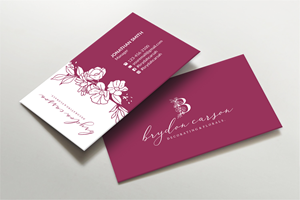 Business Card Design by LAXMI DESIGNHUB for Brydon Carson Decorating & Florals | Design: #29879550
