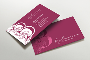 Business Card Design by LAXMI DESIGNHUB for Brydon Carson Decorating & Florals | Design: #29879567