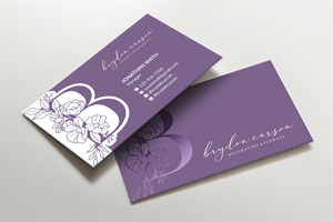 Business Card Design by Laxmi Design for Brydon Carson Decorating & Florals | Design #29884087