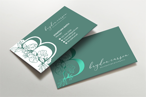 Business Card Design by LAXMI DESIGNHUB for Brydon Carson Decorating & Florals | Design: #29884088