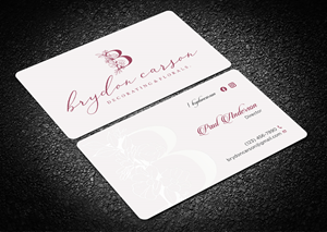 Business Card Design by Tripti Ranjan Gain for Brydon Carson Decorating & Florals | Design: #29904166