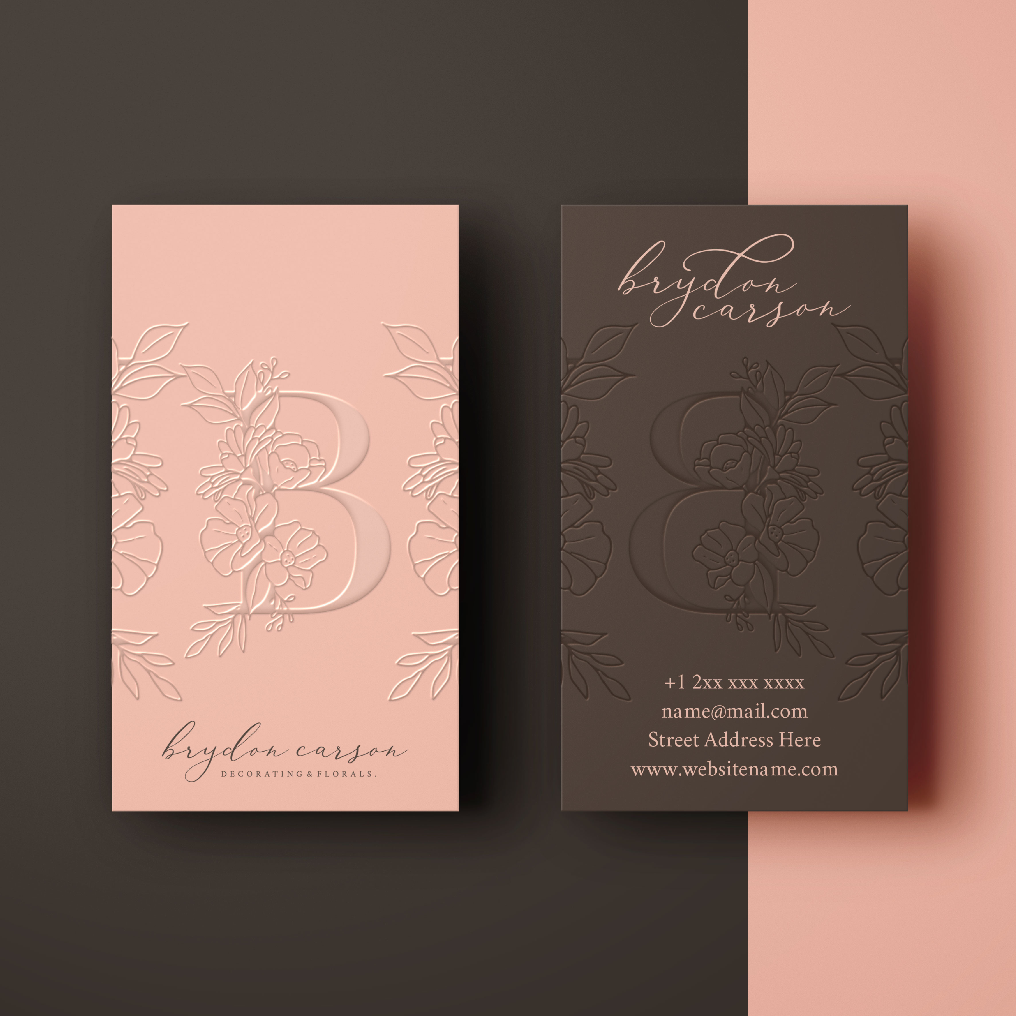 Design de Carte de Visite par Aistikart pour Brydon Carson Decorating & Florals | Design #29883428