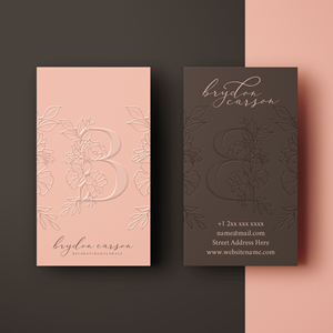 Business Card Design by Aistikart for Brydon Carson Decorating & Florals | Design: #29883428