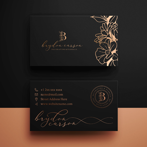 Business Card Design by Aistikart for Brydon Carson Decorating & Florals | Design: #29883435