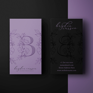 Business Card Design by Aistikart for Brydon Carson Decorating & Florals | Design: #29887287