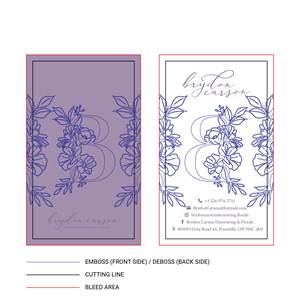 Business Card Design by Aistikart for Brydon Carson Decorating & Florals | Design: #29935151