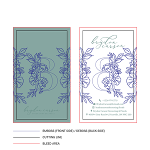 Business Card Design by Aistikart for Brydon Carson Decorating & Florals | Design: #29935152