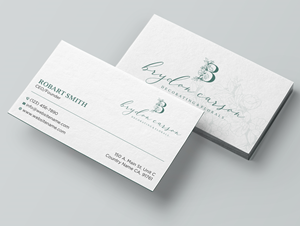 Business Card Design by Uttom 2 for Brydon Carson Decorating & Florals | Design: #29871800
