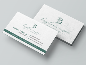Business Card Design by Uttom 2 for Brydon Carson Decorating & Florals | Design: #29871801