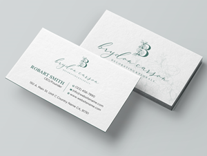 Business Card Design by Uttom 2 for Brydon Carson Decorating & Florals | Design: #29871802