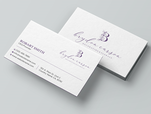 Business Card Design by Uttom 2 for Brydon Carson Decorating & Florals | Design: #29871807