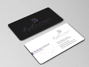 Business Card Design by Uttom 2 for Brydon Carson Decorating & Florals | Design: #29871809