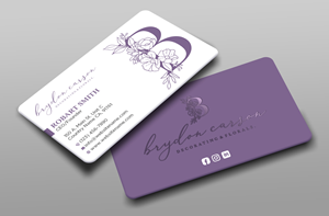 Business Card Design by Uttom 2 for Brydon Carson Decorating & Florals | Design: #29882234