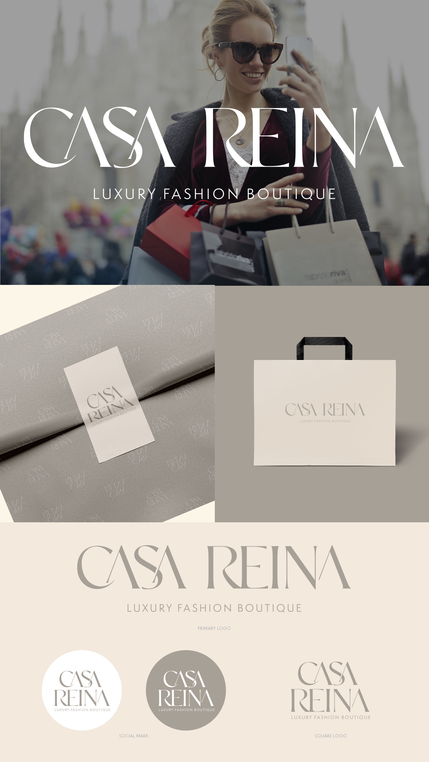 Luxury Fashion Boutique needs logo 204 Logo Designs for CASA REINA
