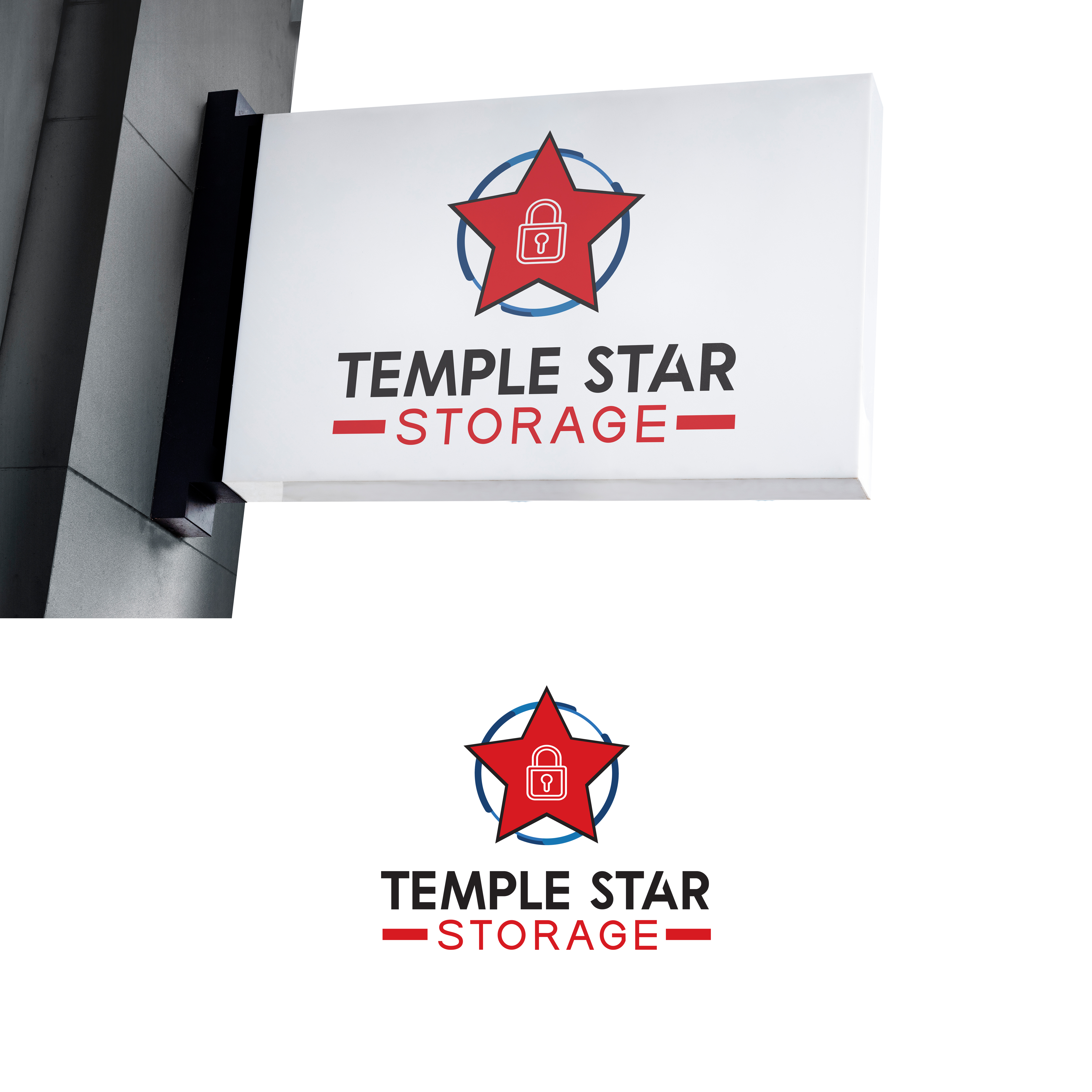 Logo Design by Nusrat J for Temple Star Storage | Design #29911294