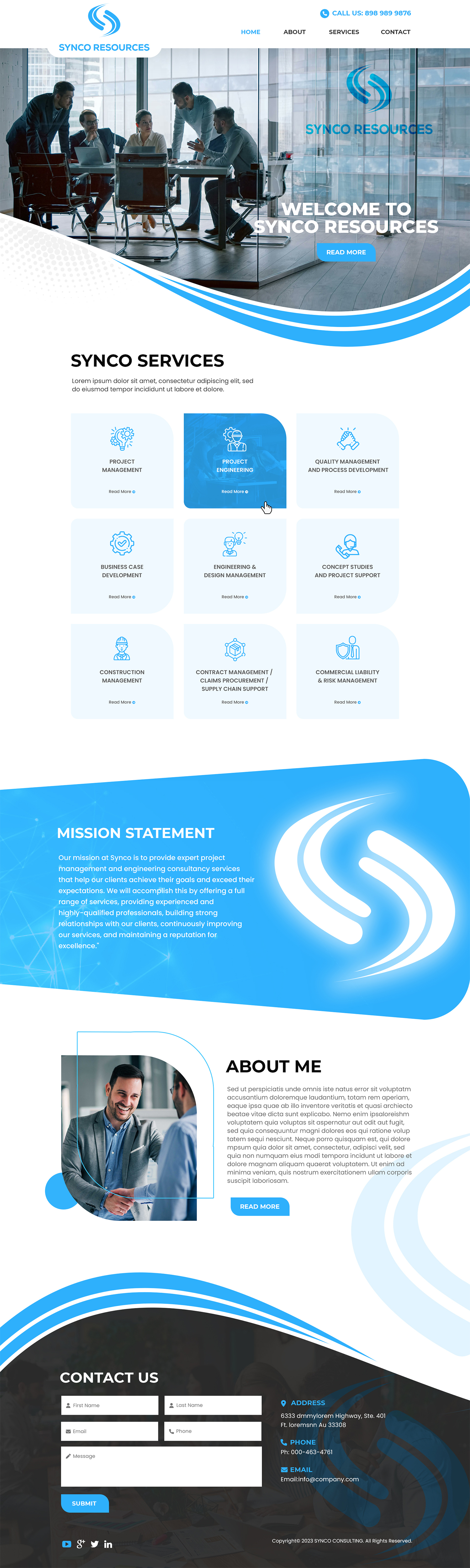Web Design by MAHABA for SYNCO RESOURCES | Design #29887840