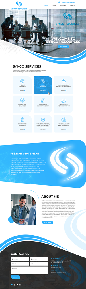 Web Design by MAHABA for SYNCO RESOURCES | Design: #29887840