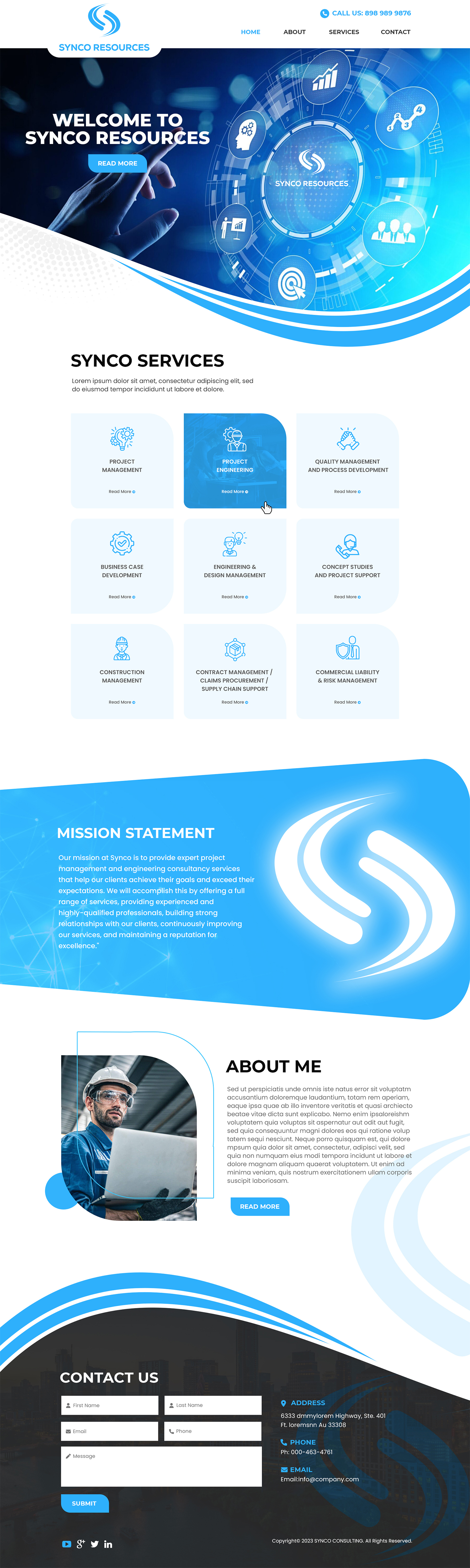 Web Design by MAHABA for SYNCO RESOURCES | Design #29893027