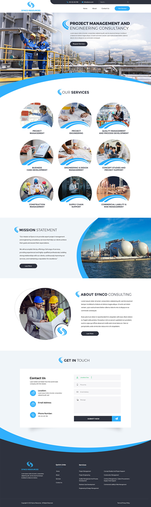 Web Design by symagency for SYNCO RESOURCES | Design #29901200