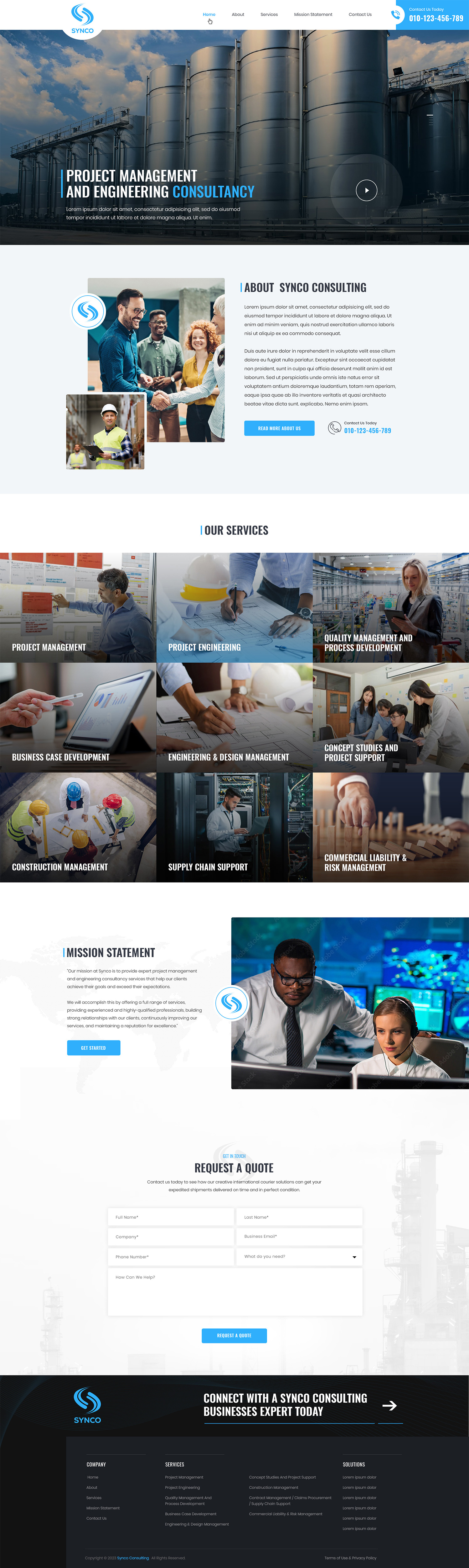 Web Design par symagency pour SYNCO RESOURCES | Design #29906626
