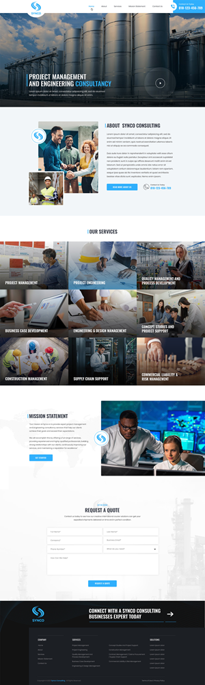 Web Design by symagency for SYNCO RESOURCES | Design: #29906626