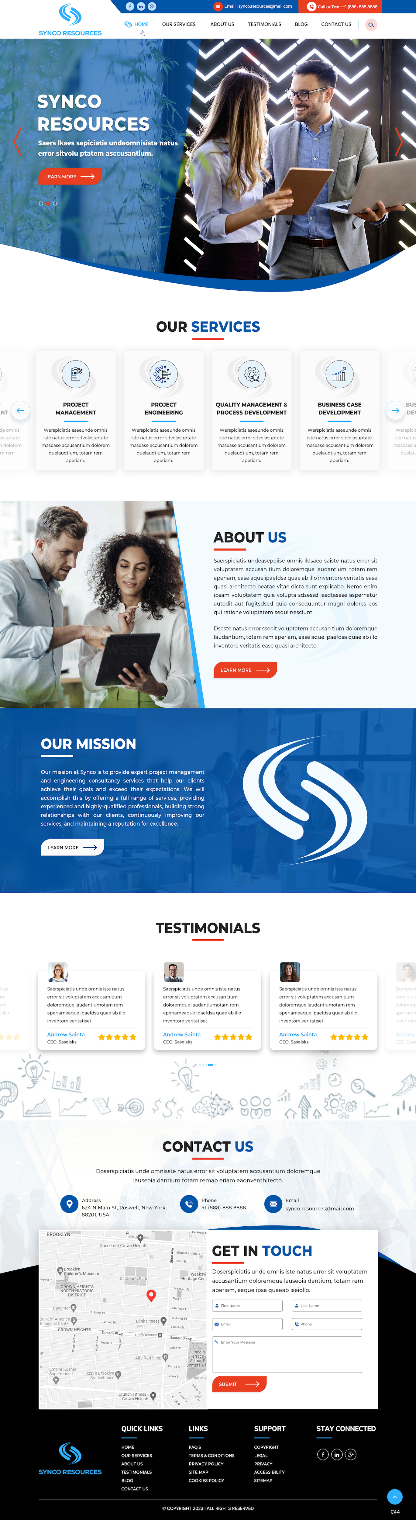 Web-Design von pb für SYNCO RESOURCES | Design #29887708