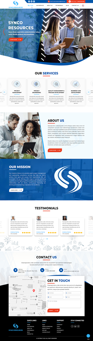 Web-Design von pb für SYNCO RESOURCES | Design: #29887708