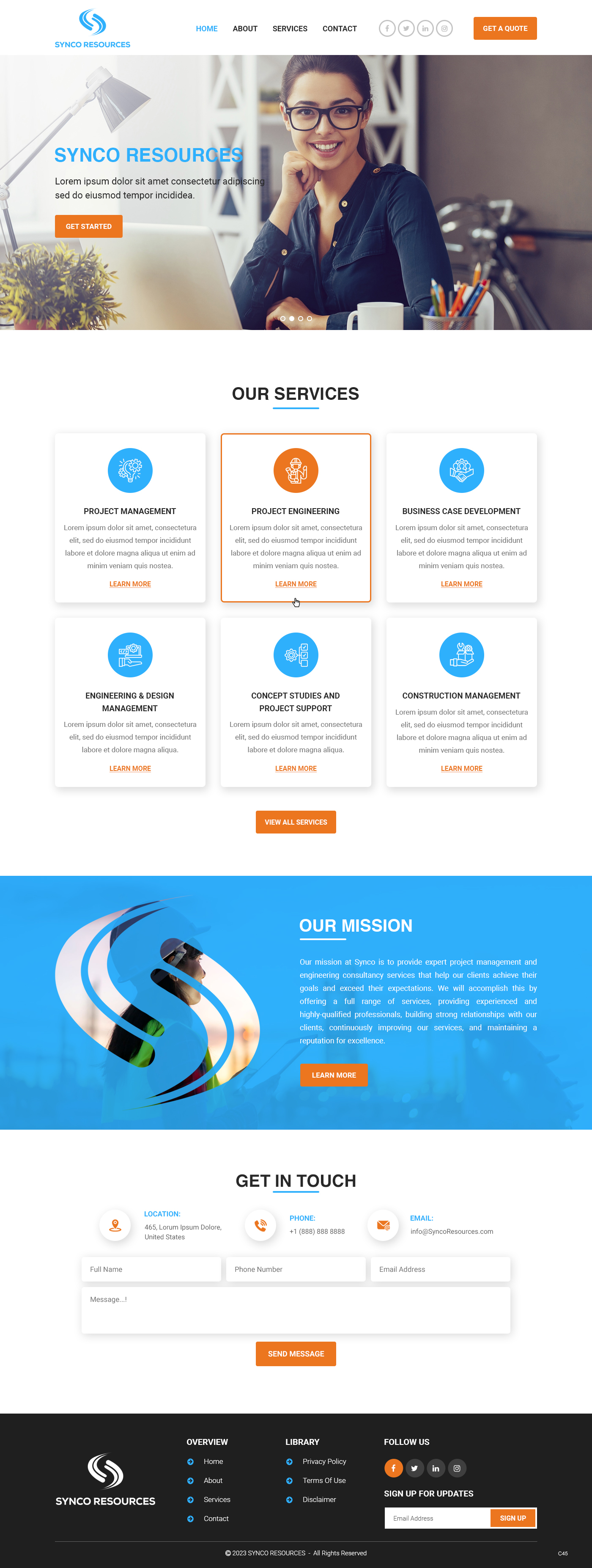 Web Design par pb pour SYNCO RESOURCES | Design #29887709