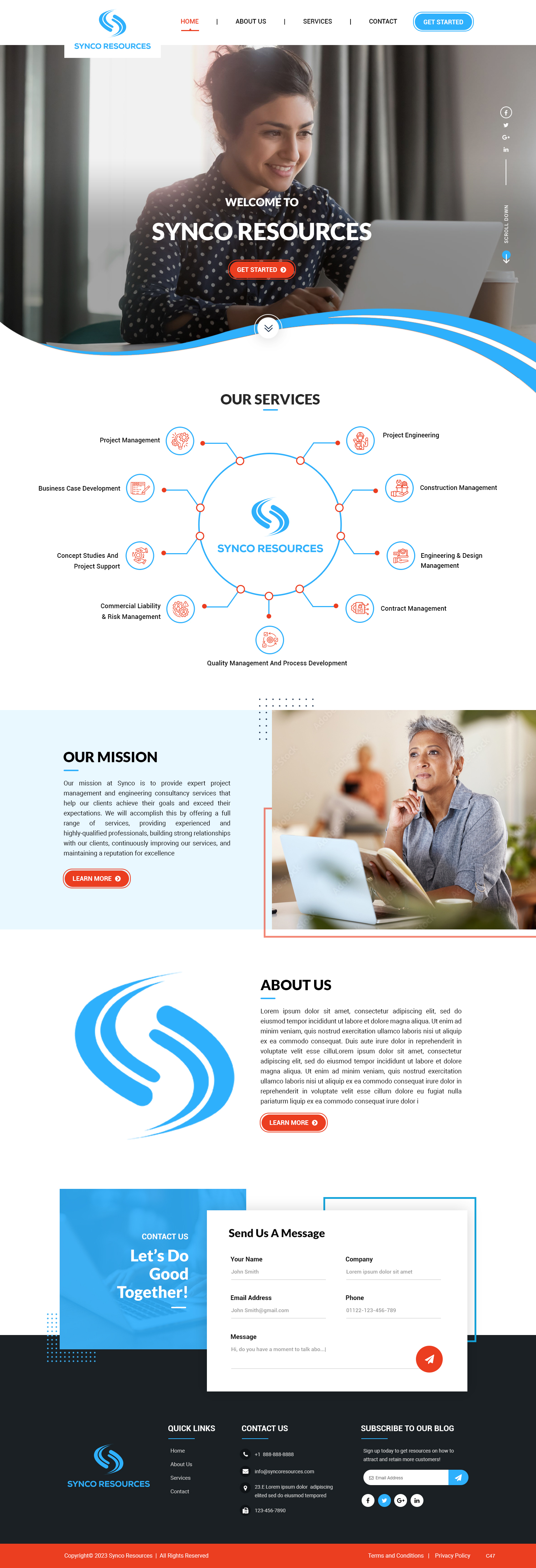 Web Design par pb pour SYNCO RESOURCES | Design #29887711