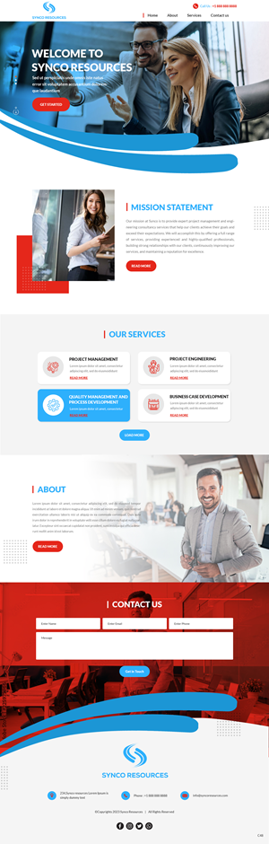 Web-Design von pb für SYNCO RESOURCES | Design: #29887712
