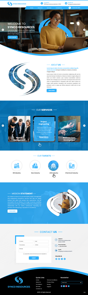 Web-Design von pb für SYNCO RESOURCES | Design: #29887713