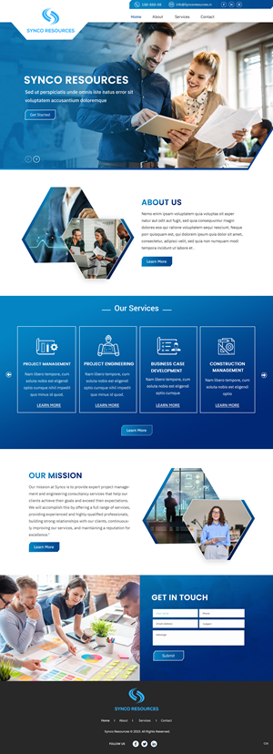 Web-Design von pb für SYNCO RESOURCES | Design: #29887715