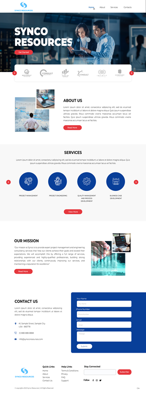 Web Design by pb for SYNCO RESOURCES | Design: #29887716