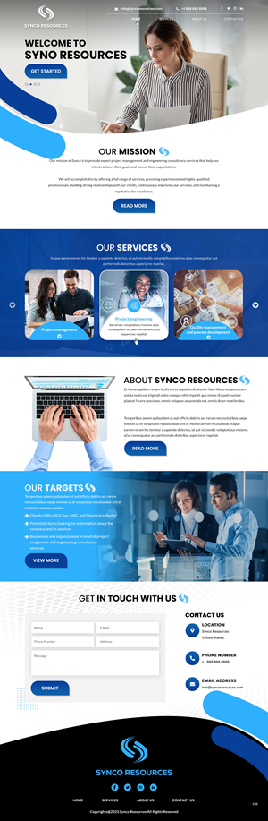 Web Design by pb for SYNCO RESOURCES | Design: #29887717