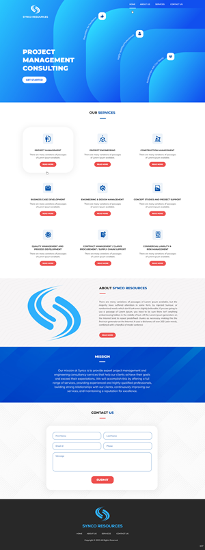 Web Design by pb for SYNCO RESOURCES | Design: #29887724