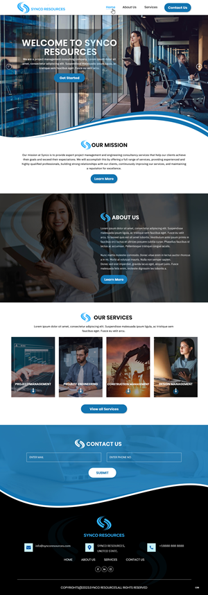 Web Design by pb for SYNCO RESOURCES | Design: #29887725