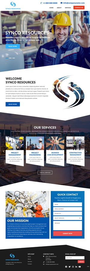 Web Design by pb for SYNCO RESOURCES | Design: #29894481