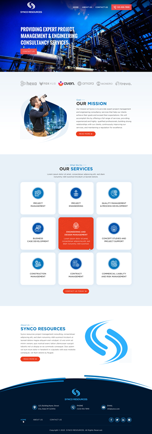 Web Design par Sbss pour SYNCO RESOURCES | Design : #29894011