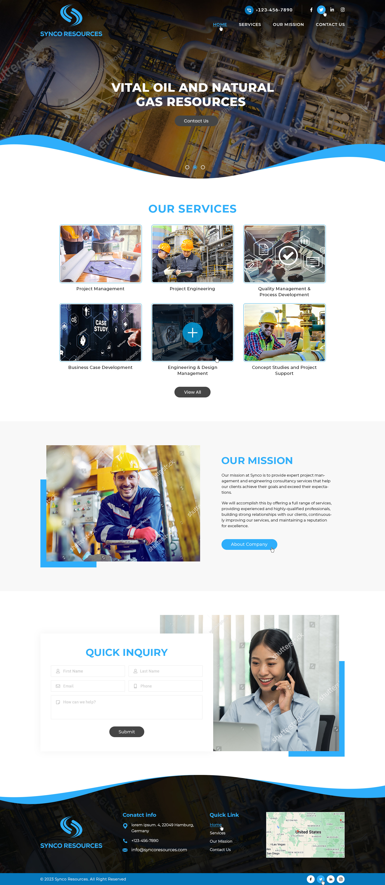 Web Design by Ved Web Services for SYNCO RESOURCES | Design #29892197