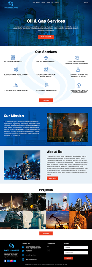 Web-Design von creative.bugs für SYNCO RESOURCES | Design: #29886013