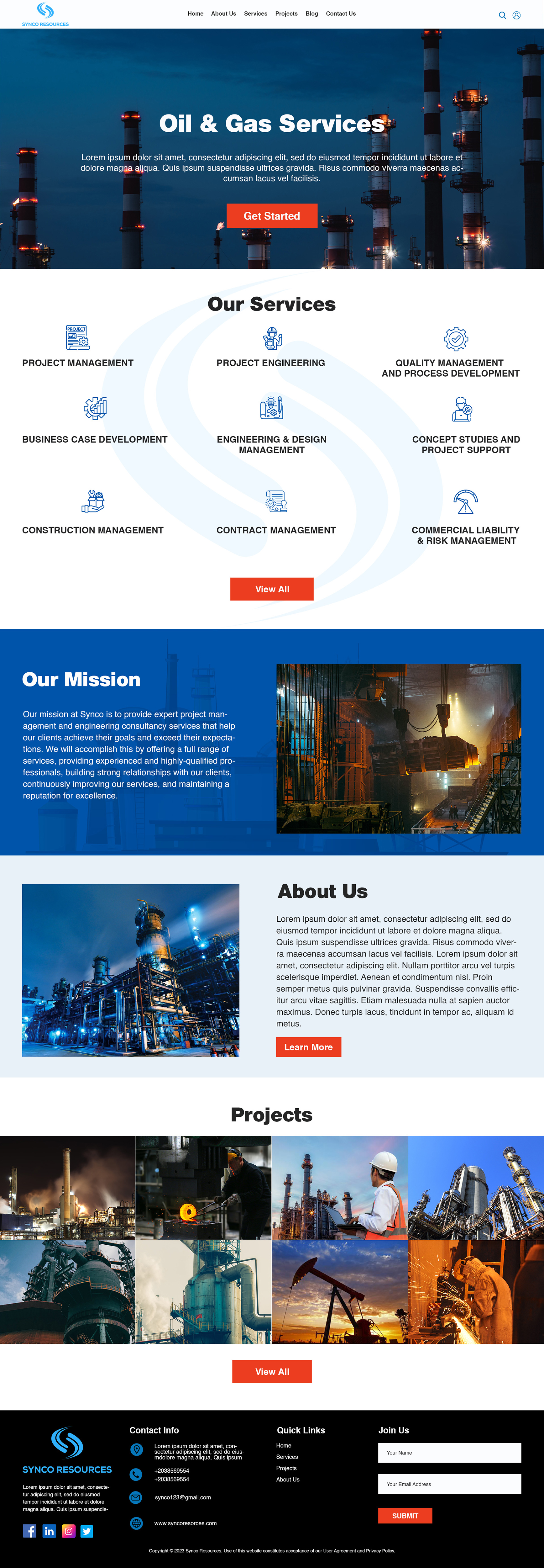 Web Design by creative.bugs for SYNCO RESOURCES | Design #29886015